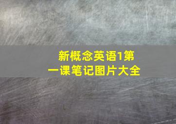 新概念英语1第一课笔记图片大全