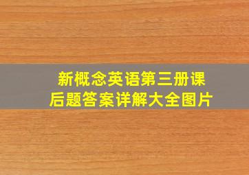 新概念英语第三册课后题答案详解大全图片