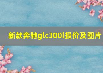 新款奔驰glc300l报价及图片