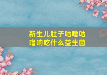 新生儿肚子咕噜咕噜响吃什么益生菌