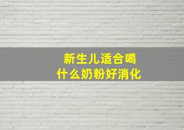 新生儿适合喝什么奶粉好消化