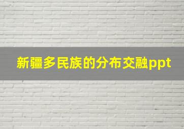 新疆多民族的分布交融ppt