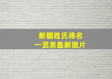 新疆姓氏排名一览表最新图片