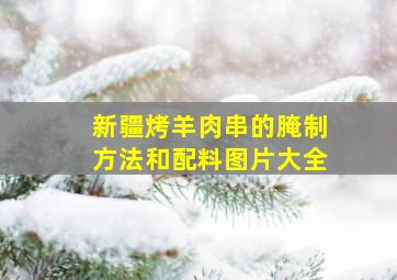 新疆烤羊肉串的腌制方法和配料图片大全