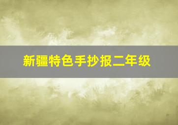 新疆特色手抄报二年级