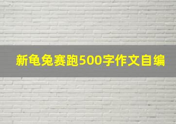 新龟兔赛跑500字作文自编