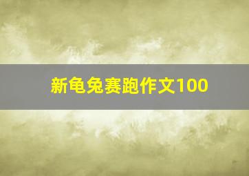 新龟兔赛跑作文100