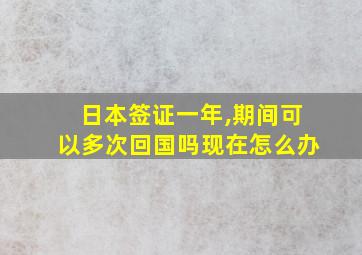 日本签证一年,期间可以多次回国吗现在怎么办