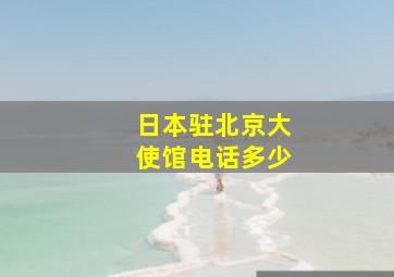 日本驻北京大使馆电话多少