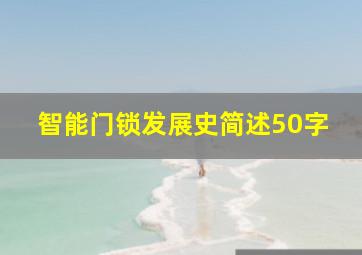 智能门锁发展史简述50字