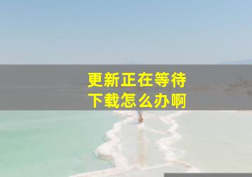 更新正在等待下载怎么办啊