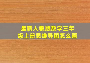 最新人教版数学三年级上册思维导图怎么画