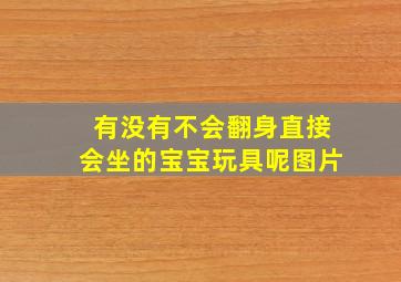 有没有不会翻身直接会坐的宝宝玩具呢图片