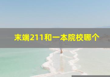 末端211和一本院校哪个