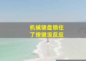 机械键盘锁住了按键没反应