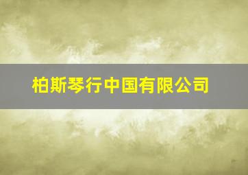 柏斯琴行中国有限公司