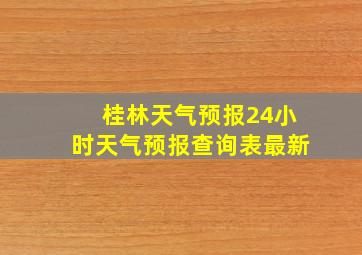 桂林天气预报24小时天气预报查询表最新