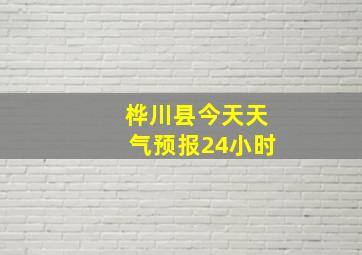 桦川县今天天气预报24小时