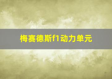 梅赛德斯f1动力单元