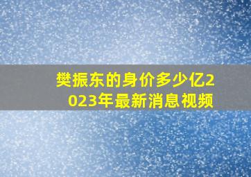 樊振东的身价多少亿2023年最新消息视频