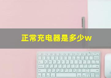 正常充电器是多少w