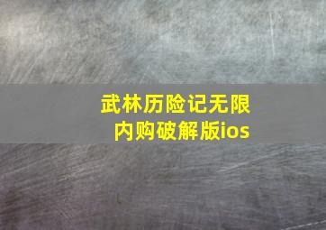 武林历险记无限内购破解版ios