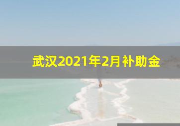 武汉2021年2月补助金