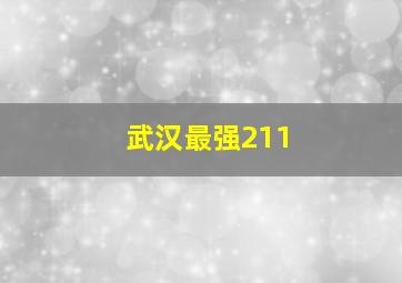 武汉最强211