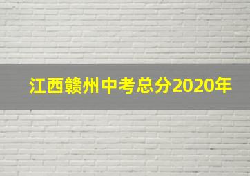 江西赣州中考总分2020年