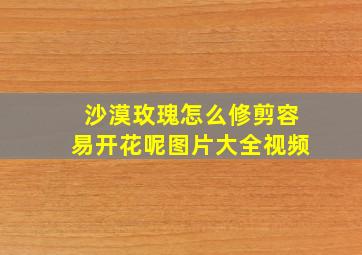 沙漠玫瑰怎么修剪容易开花呢图片大全视频