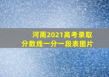 河南2021高考录取分数线一分一段表图片