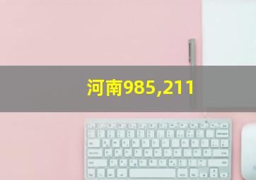 河南985,211