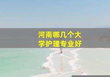 河南哪几个大学护理专业好