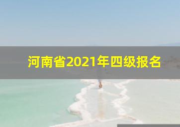 河南省2021年四级报名