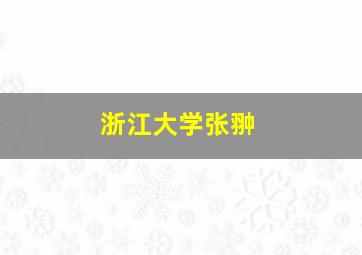 浙江大学张翀