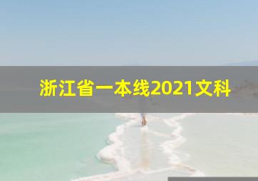 浙江省一本线2021文科