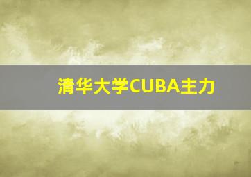 清华大学CUBA主力