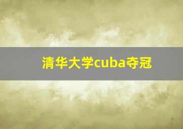 清华大学cuba夺冠