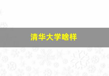 清华大学啥样