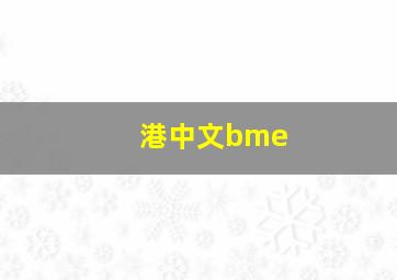 港中文bme