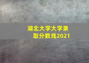 湖北大学大学录取分数线2021