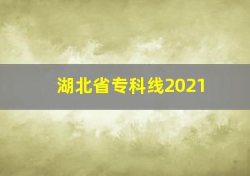 湖北省专科线2021