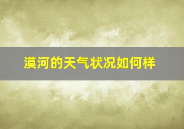 漠河的天气状况如何样