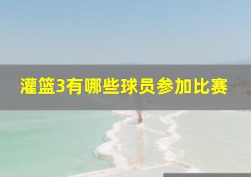 灌篮3有哪些球员参加比赛