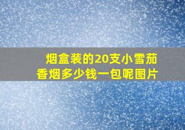 烟盒装的20支小雪茄香烟多少钱一包呢图片