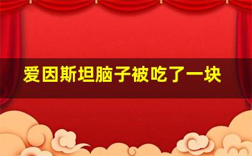 爱因斯坦脑子被吃了一块