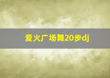 爱火广场舞20步dj