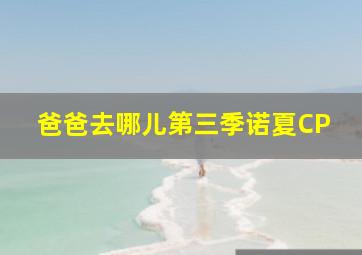 爸爸去哪儿第三季诺夏CP