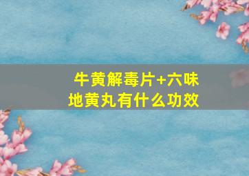 牛黄解毒片+六味地黄丸有什么功效