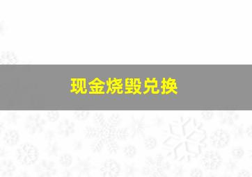 现金烧毁兑换